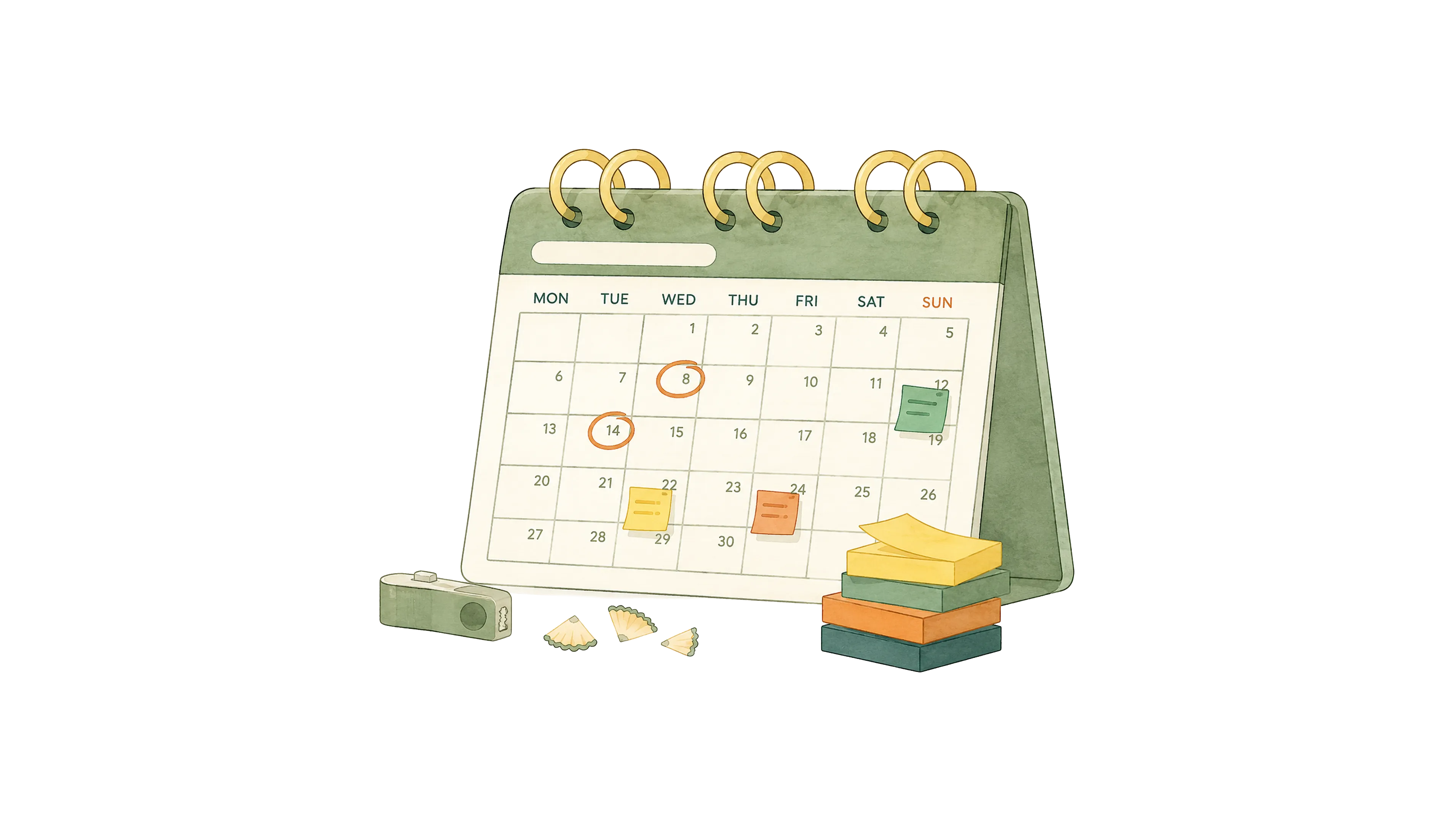 Classroom planning and calendar templates for teachers